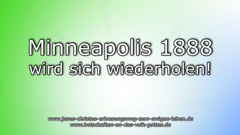 Minneapolis 1888 wird sich wiederholen!